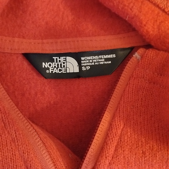 The North Face High Collar Full Zip Knit Sweater Women's Small Read - Picture 2 of 4